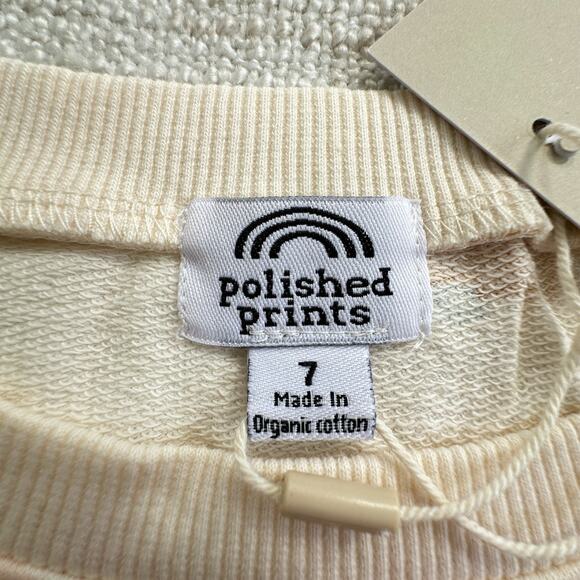 NWT Polished Prints Organic French Terry Camper Tunic Sweatshirt 7 - Picture 4 of 5